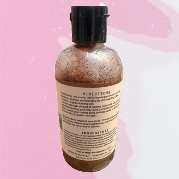 M Greengrass Cardamon Lavender Foaming Body Scrub 236mL - Picture 3 of 3